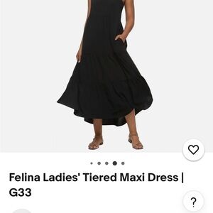 NWT Felina Elegant Black Maxi Dress